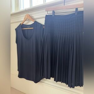 J.Crew Navy Matching Skirt and Top